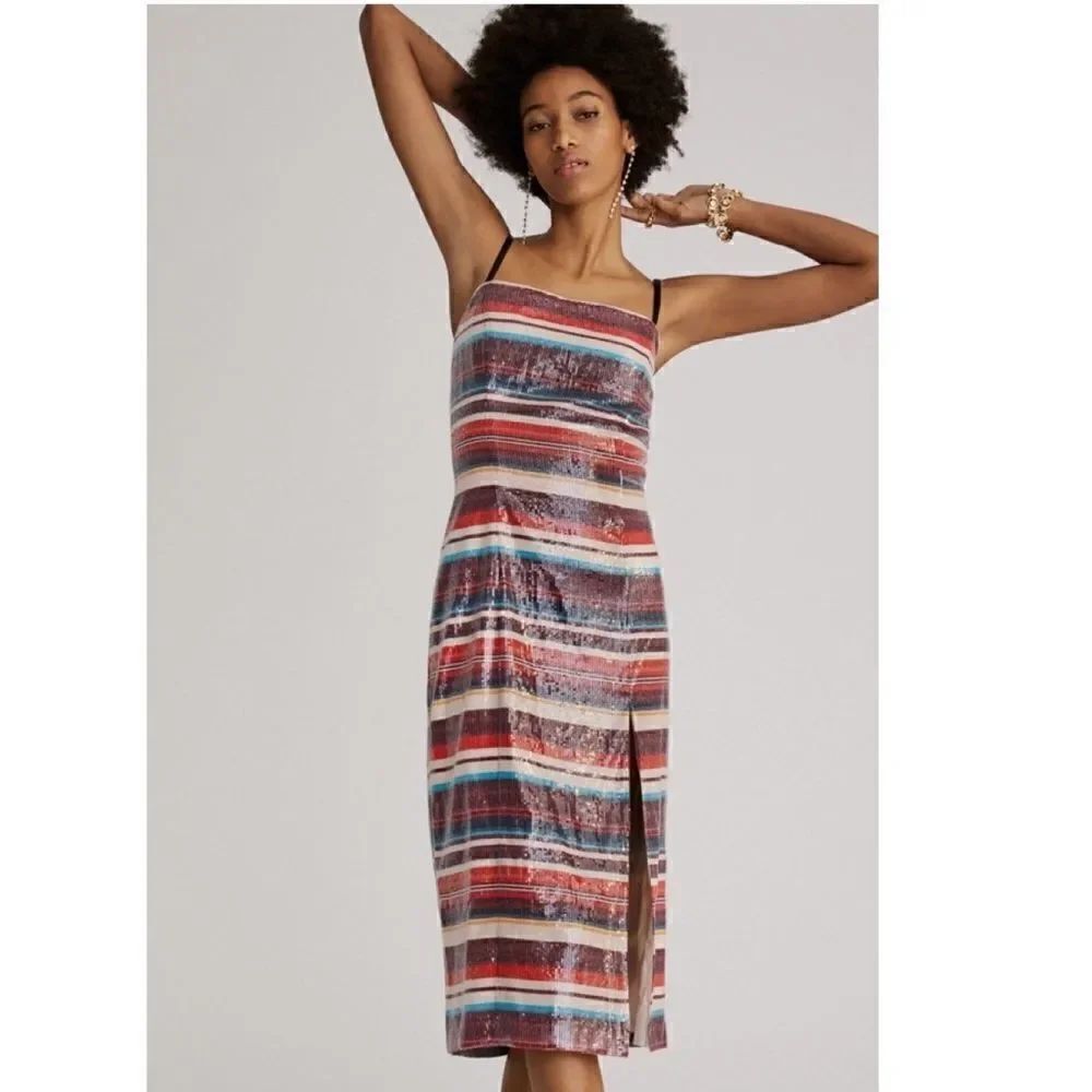 Hutch Sequined Slip Midi Dress